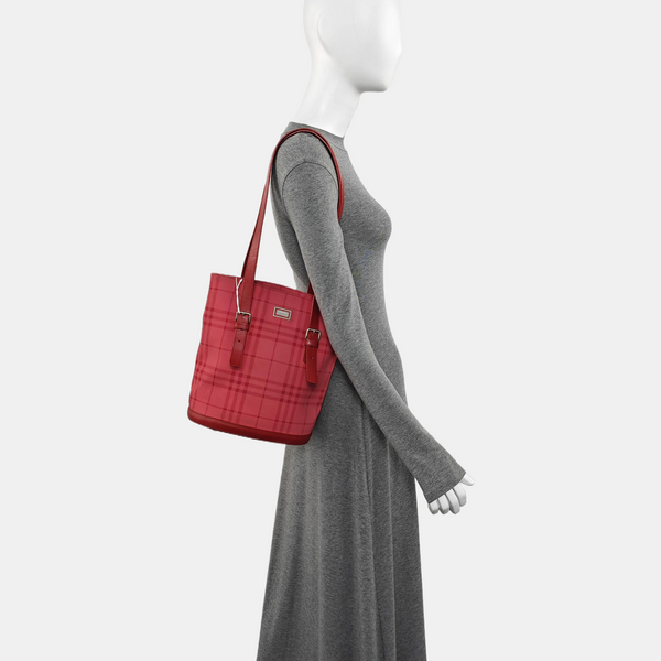 Special Material Shoulder Bag Red