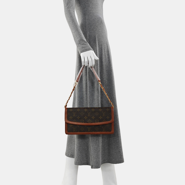 DAME Monogram Coated Canvas Brown