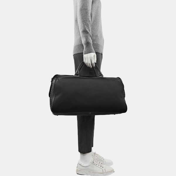 Fabric Top Handle Bag Black