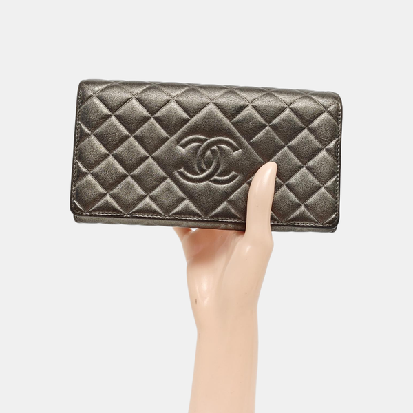 Quilted Lambskin Shoulder Bag Green