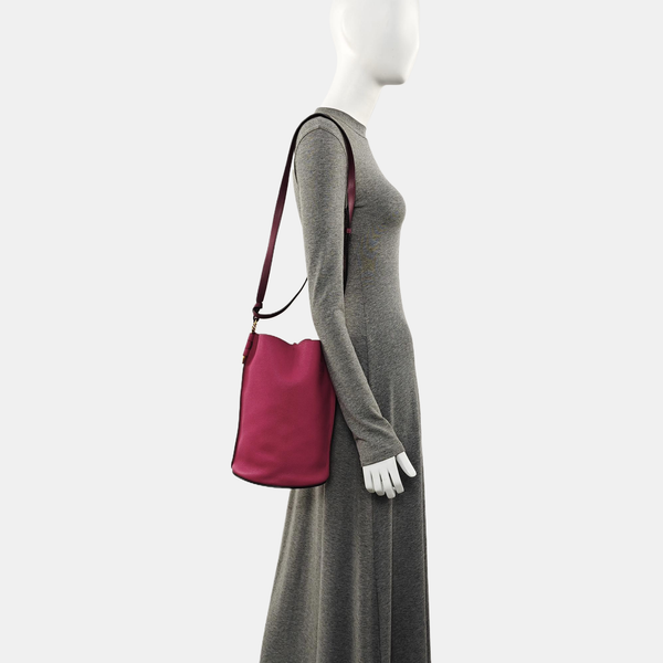 Authenticated pre-owned Gate Calfskin Red - Bucket Bag at Looply