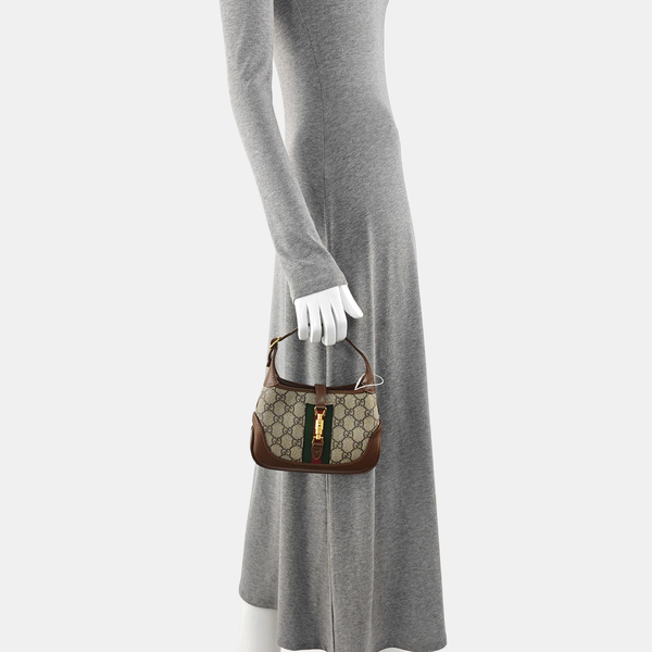 Jackie 1961 Mini Monogram Coated Canvas Beige