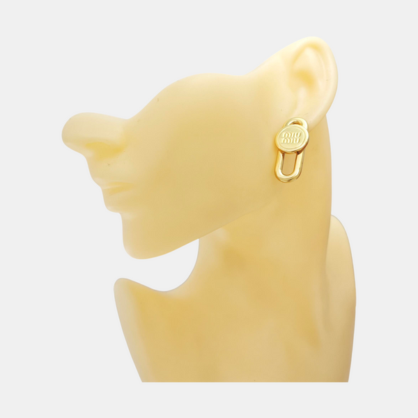 Metal Gold Stud Earrings