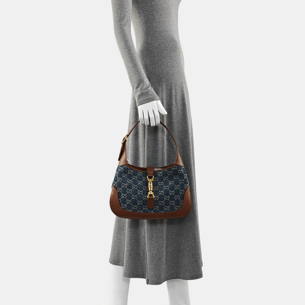 Jackie 1961 Small Monogram Denim Blue