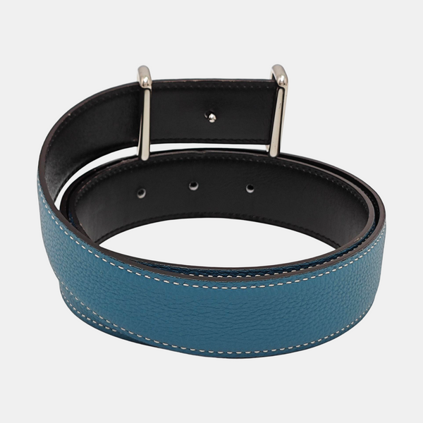 Leather Belt Blue