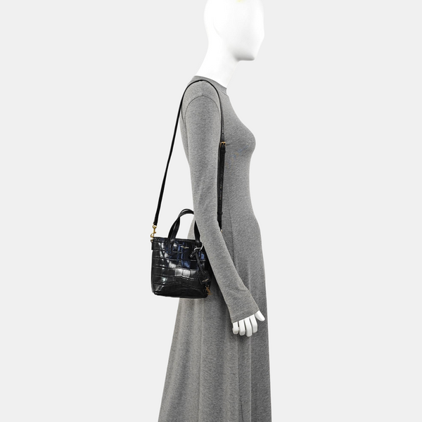 Calfskin Shoulder Bag Black