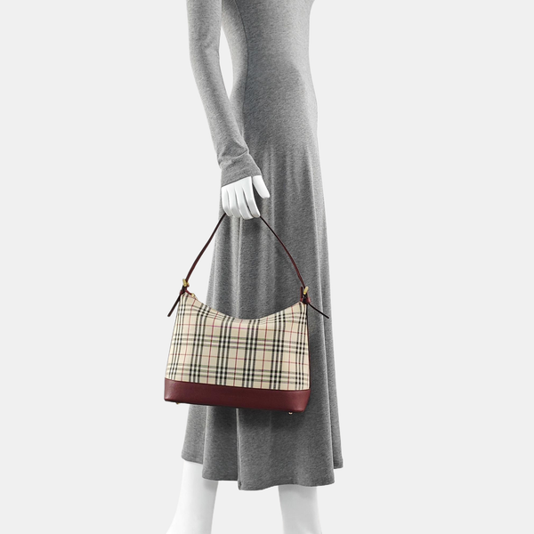 Canvas Top Handle Bag Small Beige