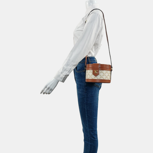 Authenticated pre-owned TRIOMPHE Medium Calfskin Multicolor - Shoulder Bag at Looply