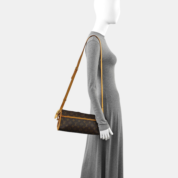 POPINCOURT Monogram Coated Canvas Brown
