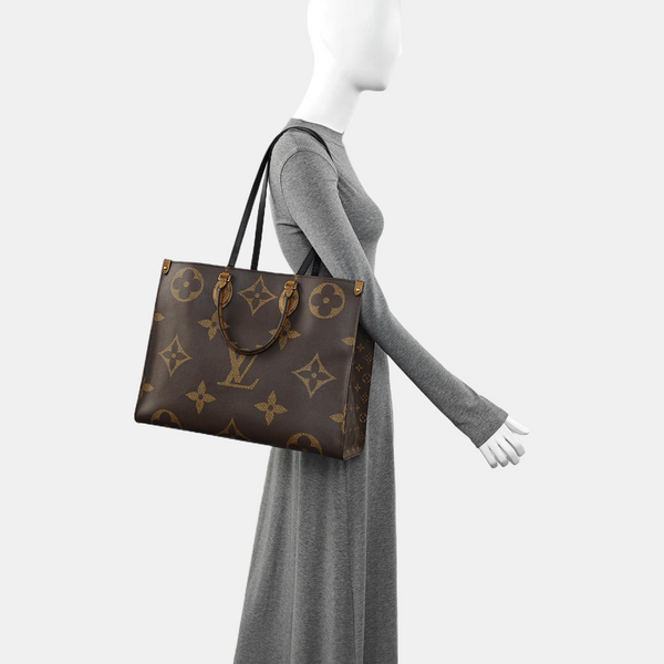 ONTHEGO GM Monogram Coated Canvas Brown