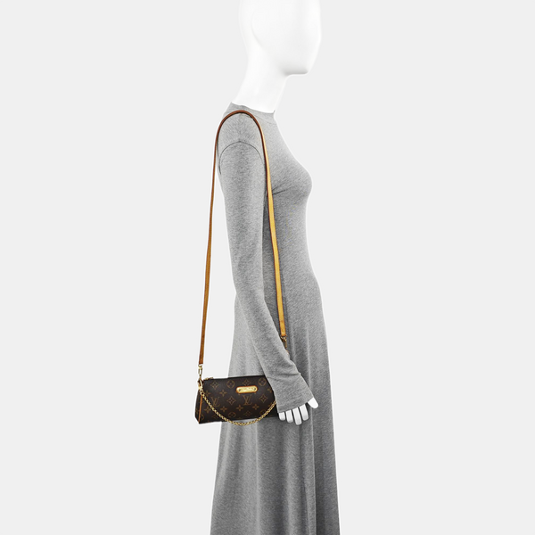 EVA Monogram Coated Canvas Brown