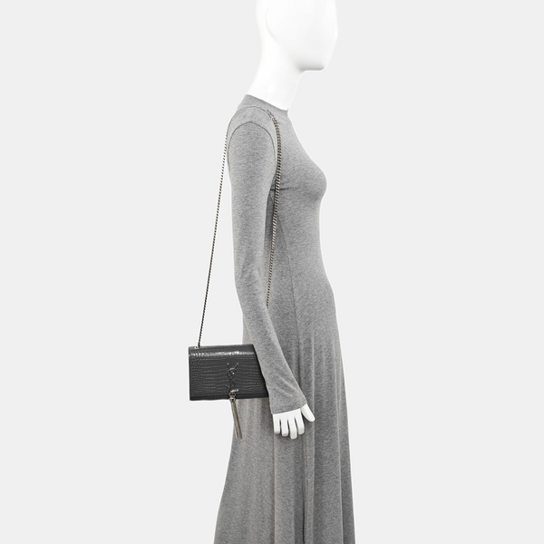 KATE Small Calfskin Gray