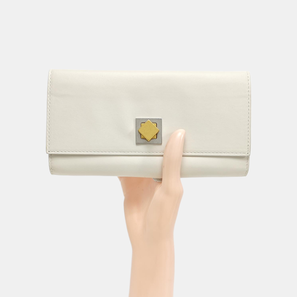 Calfskin Wallet White