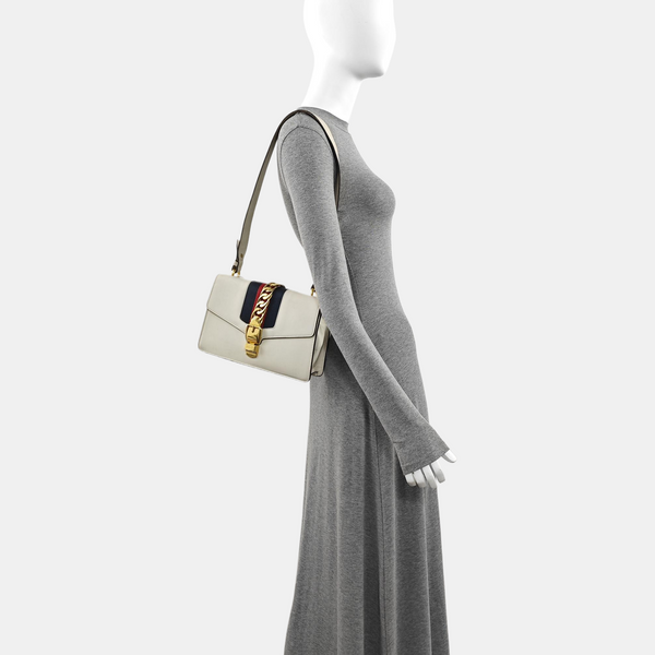Sylvie Small Calfskin White