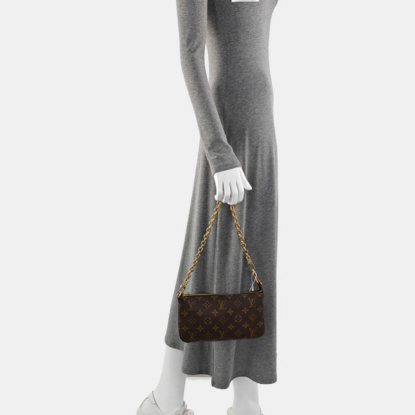 POCHETTE ACCESSOIRES GM Monogram Coated Canvas Brown