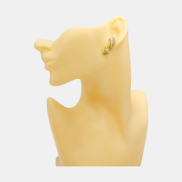 Metal Gold Stud Earrings