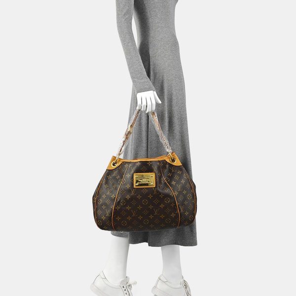 GALLIERA Monogram Coated Canvas Brown