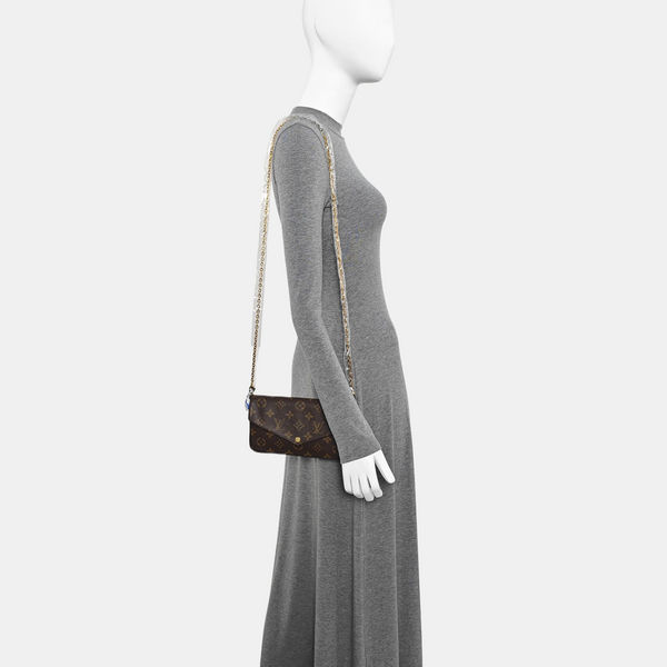 FÉLICIE Monogram Coated Canvas Brown