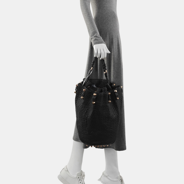 Calfskin Bucket Bag Black