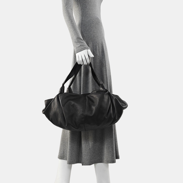 Calfskin Shoulder Bag Black