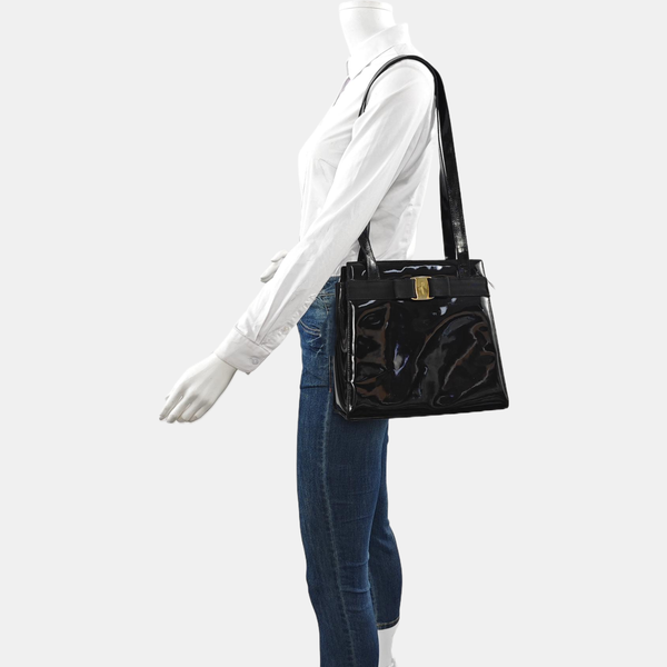 Vara Patent Leather Black