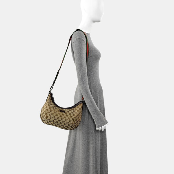 Monogram Coated Canvas Shoulder Bag Beige