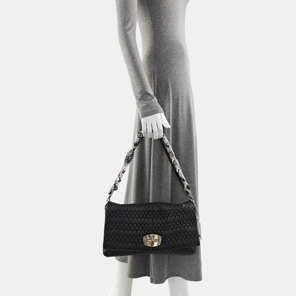 Crystal Lambskin Black