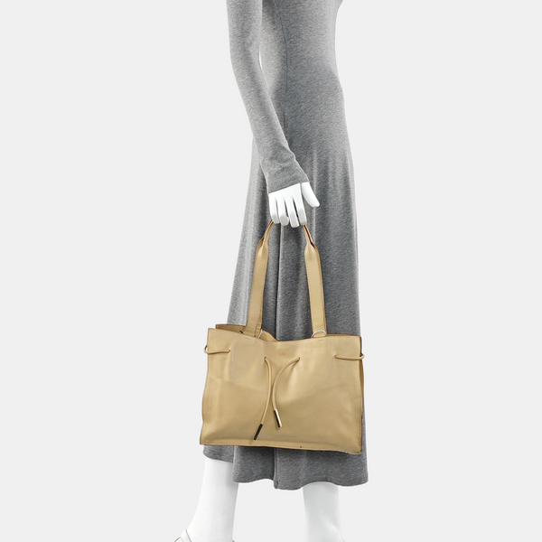 Calfskin Tote Bag Beige