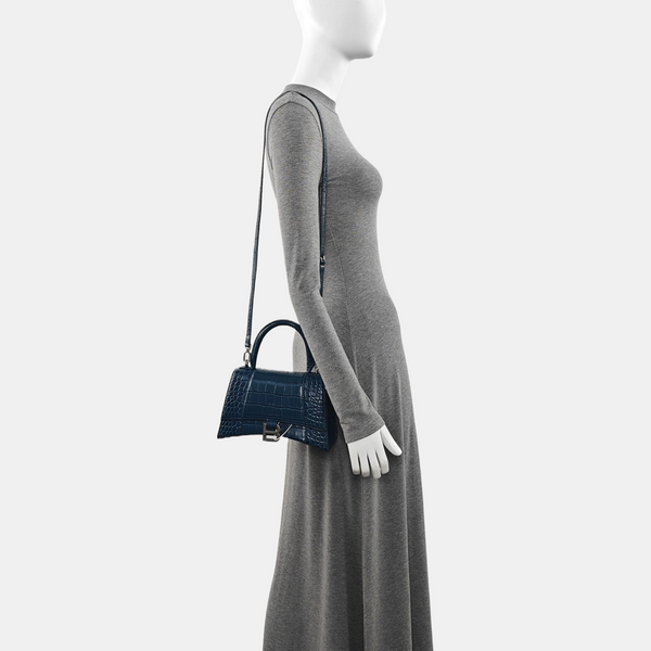 Hourglass S Calfskin Blue