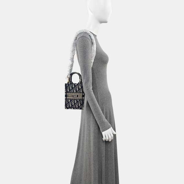 Book Tote Oblique Fabric Beige