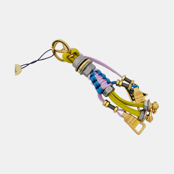 Fabric Bag Charm Multicolor