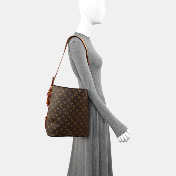 ALL IN GM Monogram Coated Canvas Brown