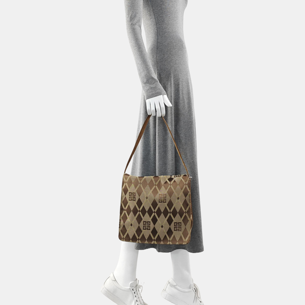 Canvas Shoulder Bag Brown