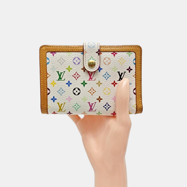 LV × TM VIENNOIS Monogram Coated Canvas White Wallet