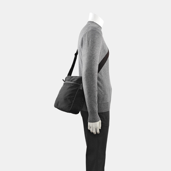 Nylon Shoulder Bag Black