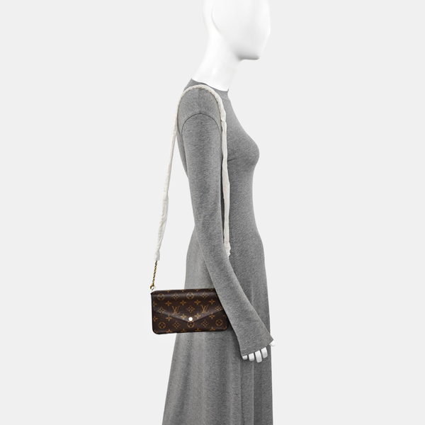 FÉLICIE Monogram Coated Canvas Brown