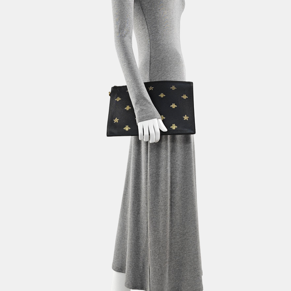 Calfskin Clutch Black