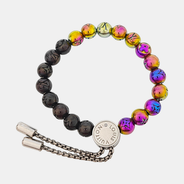 MONOGRAM COLORS PEARLS Metal Multicolor Bracelet