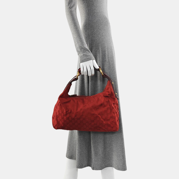 Monogram Canvas Top Handle Bag Red