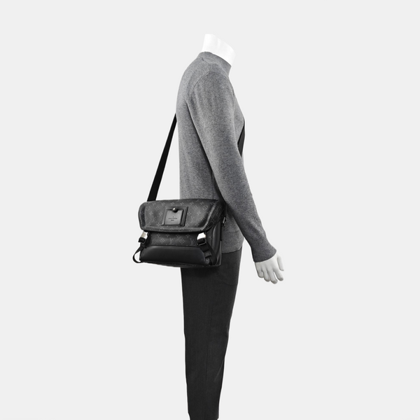 VOYAGER PM Monogram Coated Canvas Black