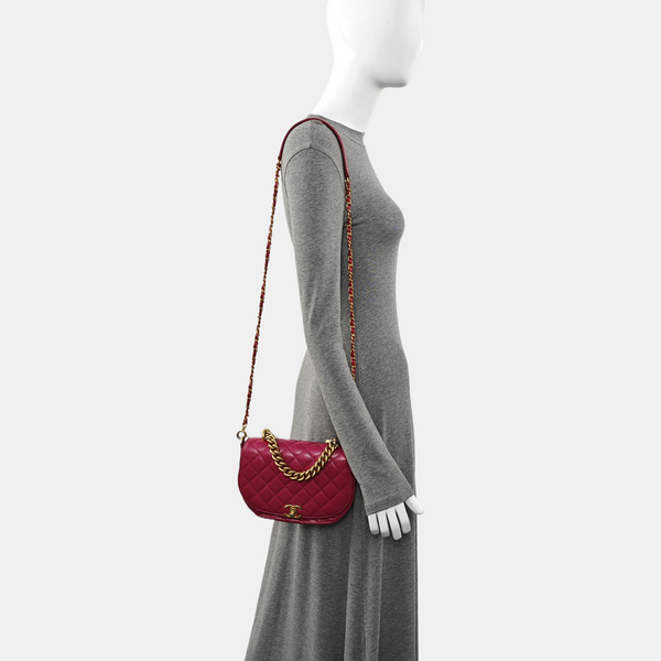 Quilted Calfskin Red