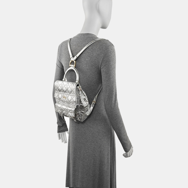 Stardust Small Cannage Calfskin Silver