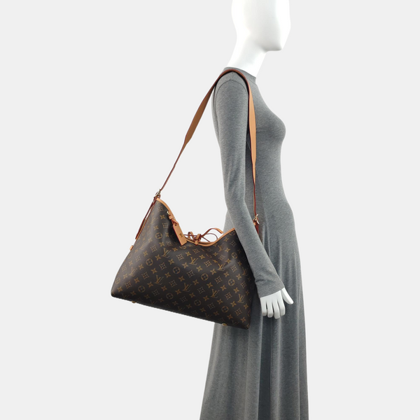 CARRYALL MM Monogram Coated Canvas Brown