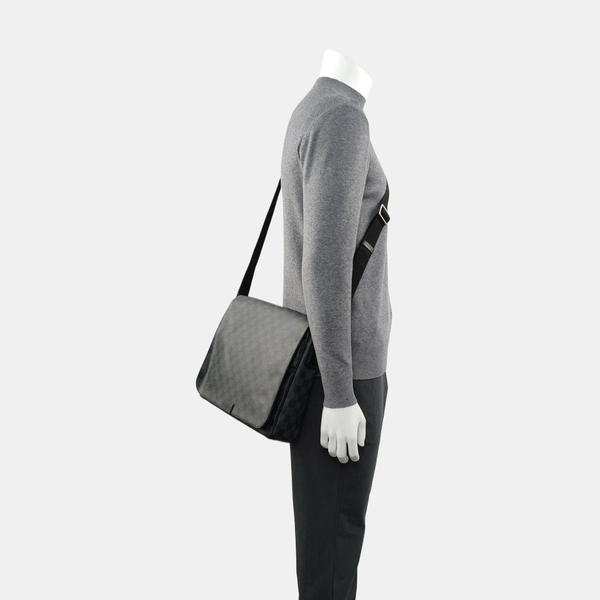 DISTRICT MM Damier Graphite Coated Canvas Gray