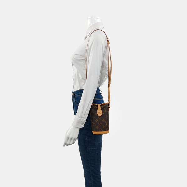 FOLD ME Monogram Coated Canvas Brown