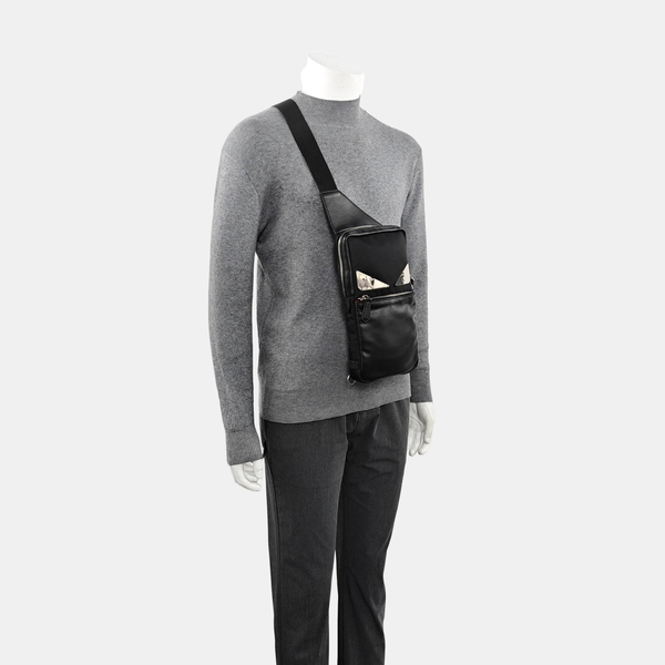 Calfskin Shoulder Bag Black