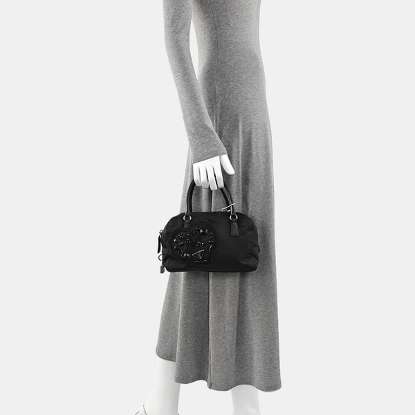 Nylon Tote Bag Black
