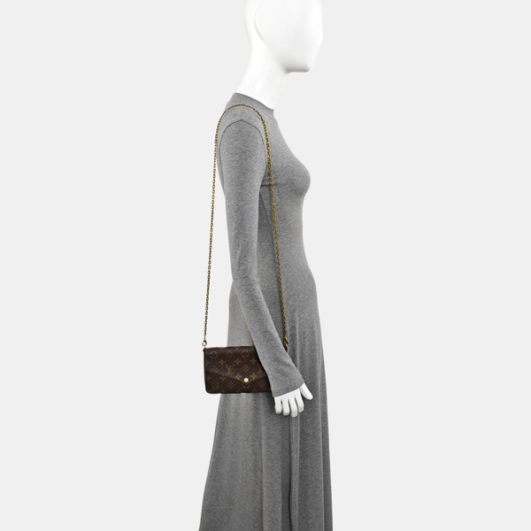 FÉLICIE Monogram Coated Canvas Brown