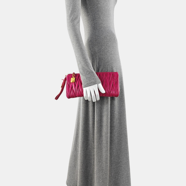Matelassé Lambskin Red