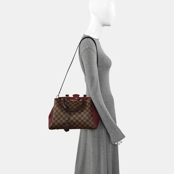 BRITTANY BB Damier Ebene Coated Canvas Brown